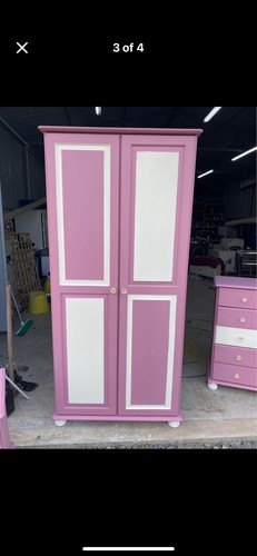 Upcycled wardrobe bedside - wardrobe, &
